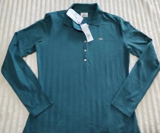 Polo Lacoste Manga Larga Mujer