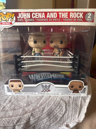 Funko Pop WWE John Cena and The Rock 2 Pack