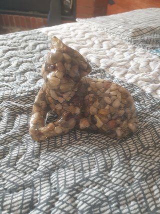 Figura Gato de Resina y Piedra Riccardo Marzi