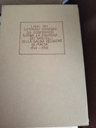 Libri dei segnali generali da osservarsi sopra...