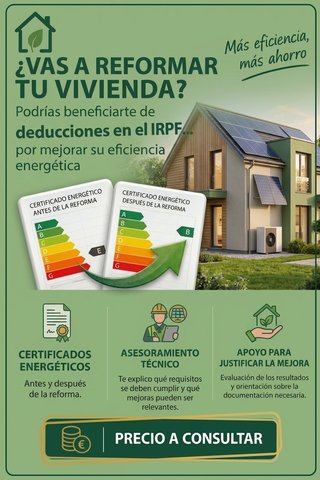 DEDUCCIONES IRPF. REFORMAS EFICIENCIA ENERGÉTICAS