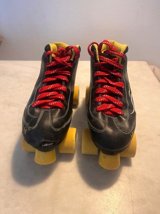 Patines de Hockey Negros y Amarillos talla 40