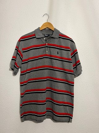 Polo Ralph Lauren Gris y Rojo Talla L
