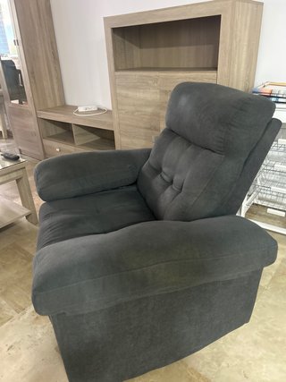 Sillón Gris de Tela