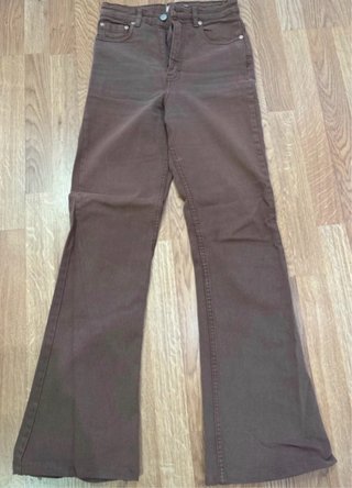 Pantalón Vaquero Campana Marrón