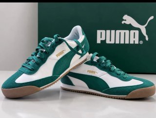 Zapatillas Puma Blancas y Verdes