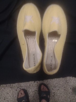 Sandalias de esparto Macala amarillas Talla 44