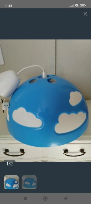 Lámpara Infantil Ikea Nubes