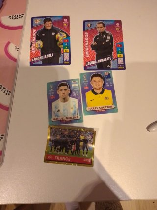 Lote de 5 Cromos de Fútbol Panini