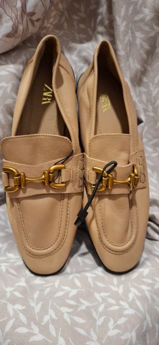 Mocasines Zara Beige
