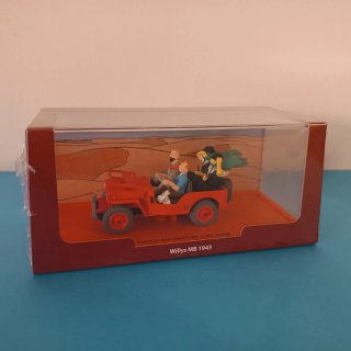 Figura Tintín Jeep Willys MB 1943
