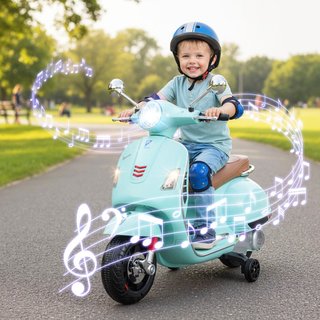 Bicicleta eléctrica para niños 12V scooter vespa 3