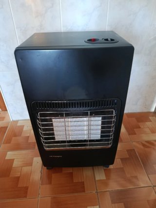 Estufa de gas Orbegozo negra