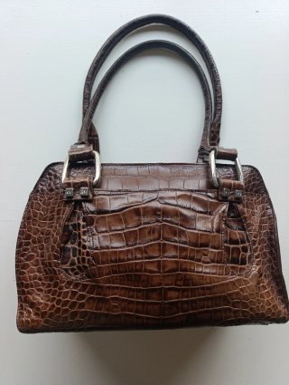 Bolso de Piel Marrón Roberto Verino