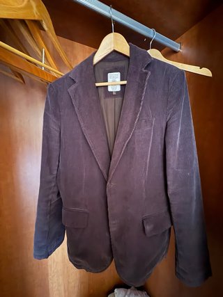 Americana de pana marrón Zara