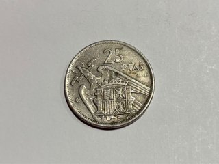 Moneda de 25 Pesetas 1957. Entrego en Gijon.