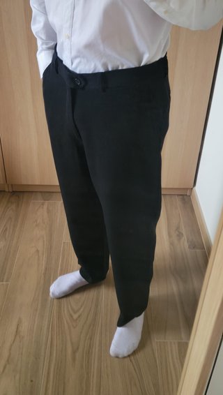 Pantalones de traje negros Zara, Men's Line