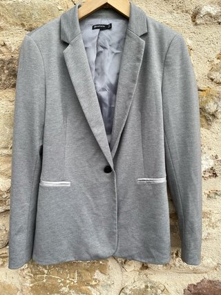Blazer Gris Stradivarius Talla L