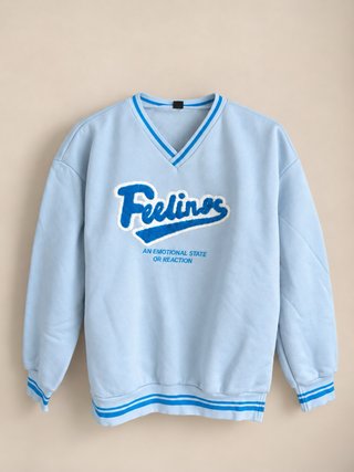 Sudadera Azul con Bordado