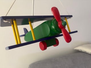 Lámpara Avión de Madera
