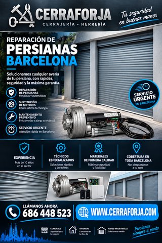 REPARACIÓN PERSIANAS DE LOCAL BARCELONA