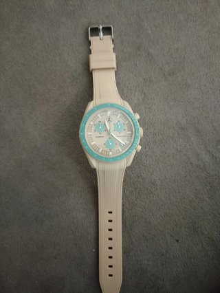 Reloj Álvaro Moreno Beige y Turquesa