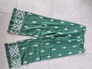 Pantalón Zara Verde Estampado