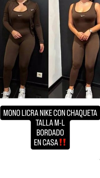Mono Deportivo Nike con Chaqueta Marrón