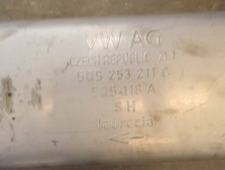 1918981 tubo escape 5qs253611t volkswagen tiguan