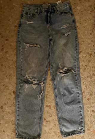 Pantalón vaquero Pull&Bear azul XS