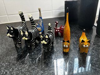 Set di Figure Decorative di Gatti