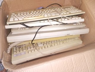Lote de 6 Teclados Retro
