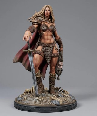 Figura Anya la Bárbara D&D rol