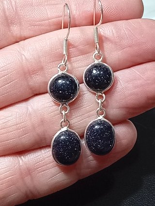 Pendientes de Plata de Ley,lluvia de estrellas