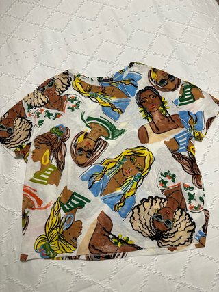 Camiseta Zara Estampada