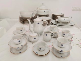 Vajilla + juego de café Royal Kent de Porcelana