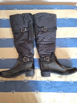 Botas de agua mujer ,pelo por dentro,bonito