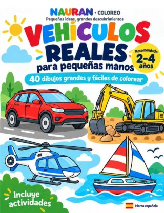 Libro para colorear niños | Vehículos