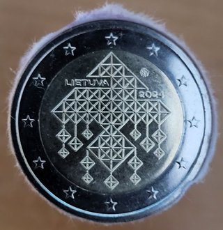 Moneda 2€ Lituania 2024 Jardines de paja SC