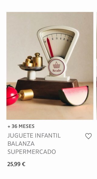 Balanza de Juguete Zara Home