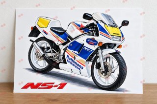 Honda NS-1 Rothmans cuadro dibujo póster colección