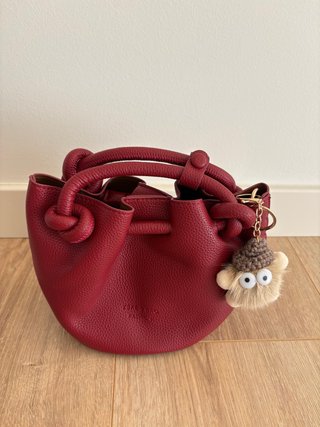 Bolso de Cuero Granate