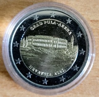 Moneda 2€ Croacia Pula Arena 2025