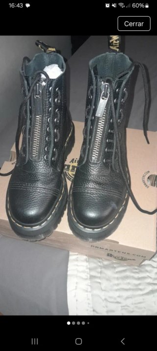 Botas Dr. Martens Negras con Cremallera