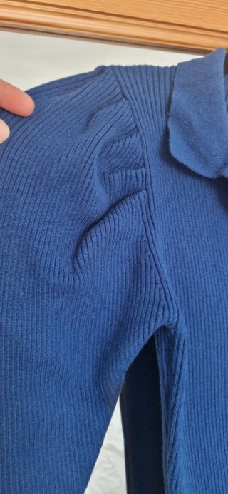 Vestido azul de punto