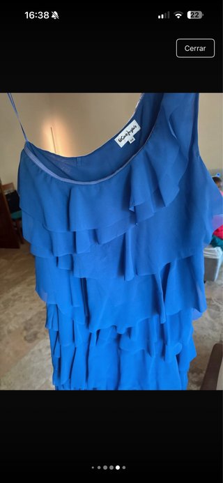 Vestido de fiesta azul El Corte Inglés