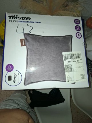 Cojín Calefactable Tristar Gris