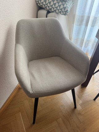 Pack 4 sillas Kenay Home tapizadas – Diseño nórdic