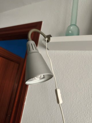 2 Lámparas Flexibles Plateadas Ikea