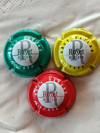 Set de 3 Chapas de Cava Roset